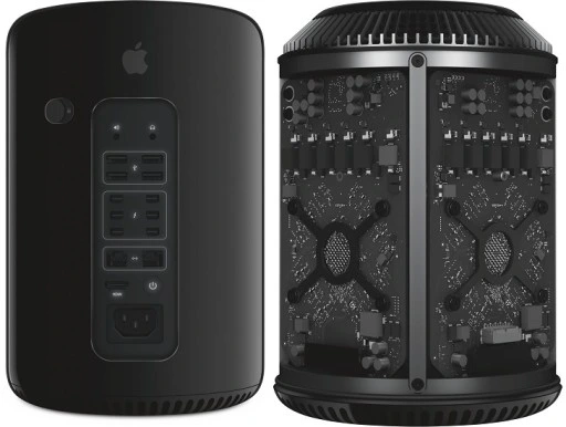 کیس اپل mac pro6 با 16گیگ گرافیک فایرپرو با 32 گیگ رم